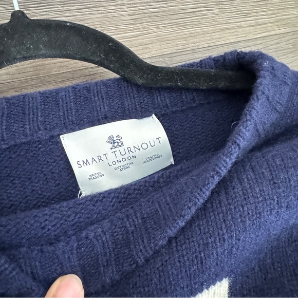 SMART TURNOUT Men’s Lambswool Varsity S Sweater size S - Picture 9 of 9